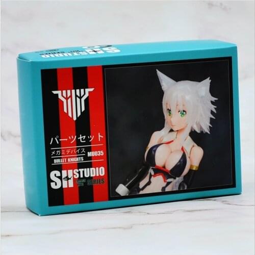 SH Studio upgrade parts of Cat ear hairstyle & swimsuit for 1/12 scale Bullet Knight mobile suit girl kids toys