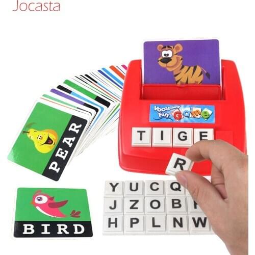 Matching Letters Games Learning English Word Smart Memory Game Kids Spelling Alphabet Cards Early Educational Literacy Toys Gift