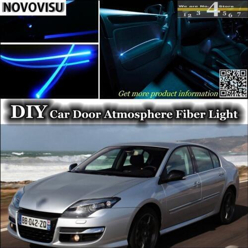 NOVOVISU For Renault Laguna interior Ambient Light Atmosphere Fiber Optic Lights Inside Door Panel illumination Not EL light