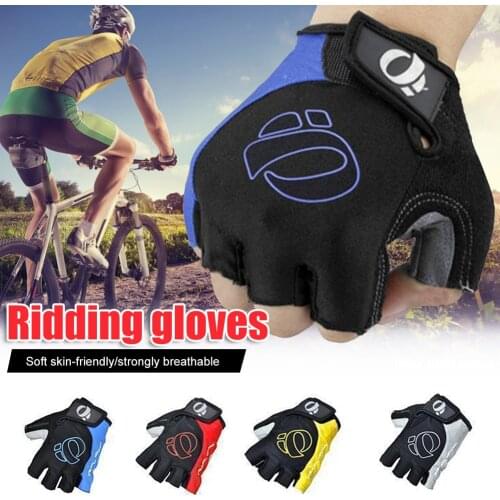 1Pair Half Finger Cycling Gloves Anti-Slip Gel Bicycle Riding Gloves Anti Shock MTB Road Mountain Bike Sports Gloves
