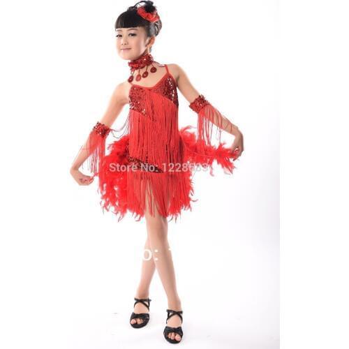 New 2019 Unequal Glitter Sequined Tassels Halter Latin Salsa Tango Fringe Cocktail Ballroom Dancing Dress Skirts