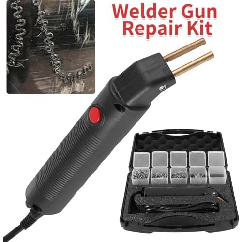 Welding Gun Repair Kit Easy to Use Welding Machine with LED Lighting Plastic Welder Plastic Stapler Car Plastic Repair Kit