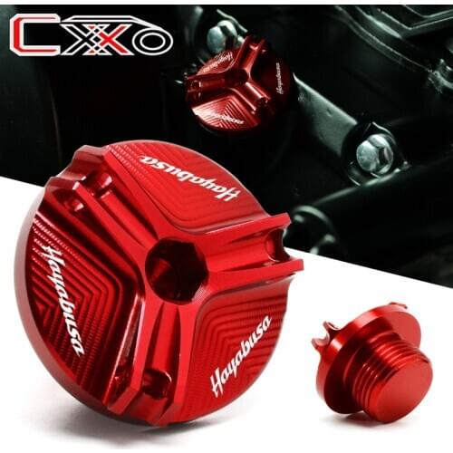 With logo Motorcycle CNC Engine Oil Filler plug For SUZUKI HAYABUSA GSX1300R RV125/200 VANVAN GSX-R GSX-S GSXR1000/750/600/125