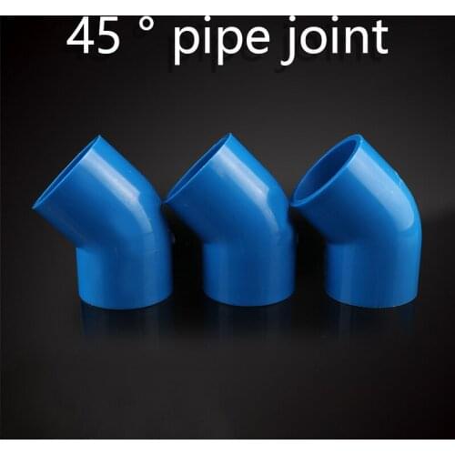 45 pipe joint PVC Water Supply Pipe 45 Degree Elbow Pipe Connector Upper Water Pipe Fittings Garden Irrigation Pipe Joints
