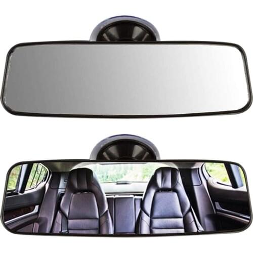 Universal Car Interior Rear View Mirror with Suction Cup Universal Interior Rear View Mirror Replacement for SUV Truck Vehicle