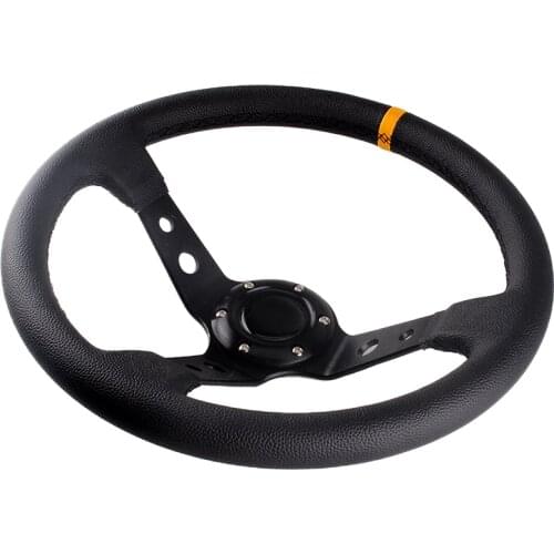 Universal Car Modified Steering Wheel PVC Leather 14 inch 350MM Racing Sports Steering Wheel With Logo