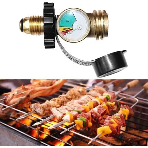 Universal BBQ Gas Propane Pressure Gauge Tank RV Pressure Gauge Level Indicator