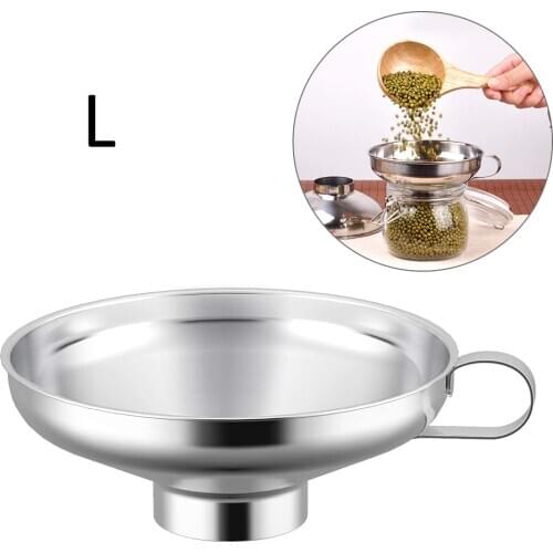 Canned Food Funnel Stainless Steel Small Diameter Funnel Wide Mouth Funnel Large Diameter Funnel Sauce Funnel Kitchen Tools