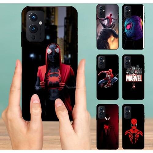 High Quality Phone Mobile Case for One Plus 9Pro 9R 7T PRO 5T 6 5 Spider-Man Marvel Logo Mobile New
