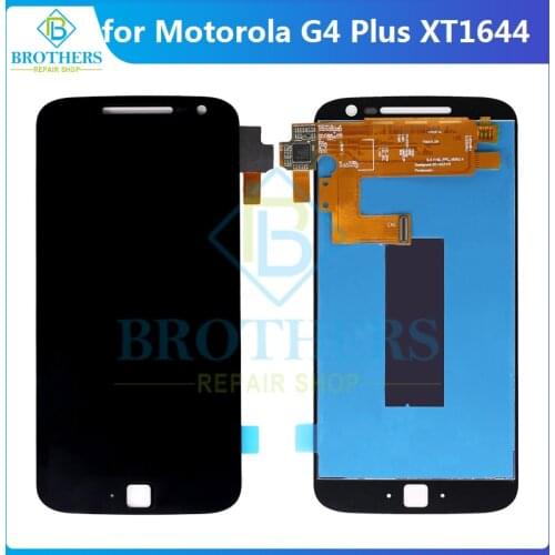 For Motorola Moto G4 Plus LCD Display Touch Screen Digitizer for Moto XT1644 With Frame LCD Assembly Touch Panel Phone Parts