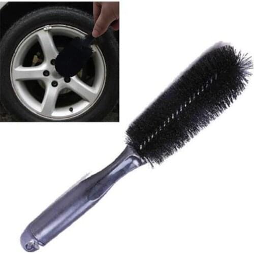 1Pcs Vehicle Wheel Brush Washing Car Tire Rim Cleaning Handle Brush Tool For Car Truck Motorcycle Bicycle Auto Car Brush Tool