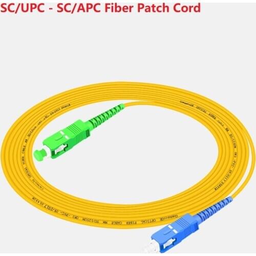 10pcs SC/UPC-SC/APC Single-Mode Fiber Optic Patch Cord 1m 2m 3m 5m 10m SC Pigtail Jumper FTTH Fiber Patch Cables Optical Jumper