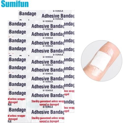 20pcs Band Aid First Aid Bandage Antibacterial Dressing Waterproof Breathable Hemostasis Cushion Adhesive Wound Plaster