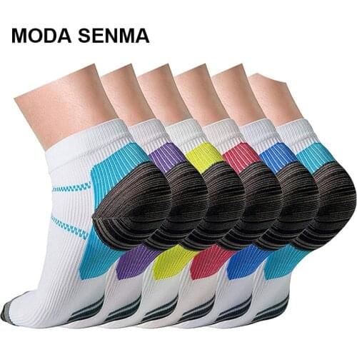 2021 Summer Sports Compression Socks White Mens Short Sports Socks Ankle Casual Running Cycling Basketball Outdoor a Set