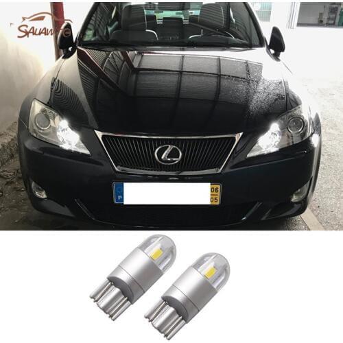 2X For Lexus LX IS IS350 LS460 SC430 GS300 RX350 RX300 IS250 RX330 LX470 IS200 LX570 GX460 GX ES T10 W5W Car LED Parking Lights