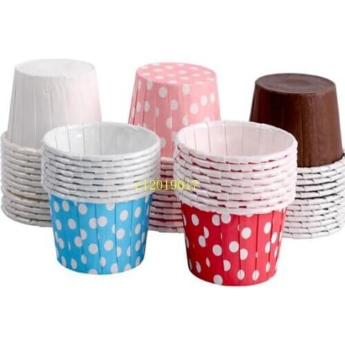 3500pcs/lot 50*39mm assorted Candy Muffin Cup Cake Baking cake cups dot Striped cupcake liners muffin cups Ice cream cup
