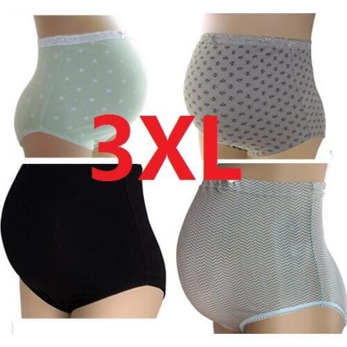 4PCS/lot Women Briefs High Waist Cotton Everyday Panty Panties Underwear Ladies Underpants Large Size XXXL(3XL)
