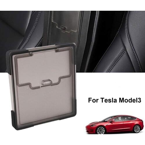 70% Dropshipping!!Car Hidden Storage Box Modified Transparent Armrest Box Cover Hidden Box for Tesla Model 3