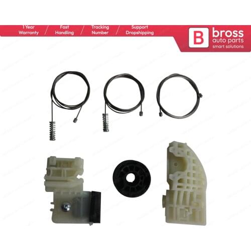 Bross Auto Parts BWR5211 Window Regulator Repair Kit Front Left Door 91270-00100 82470-A6230 81310-A6130 for Hyundai I30 MK2