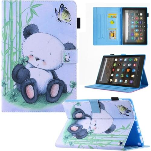 For Amazon Kindle Fire HD 10 Plus hd 10 2021 case 10.1 tablet case Slim fold Stand Protective shell smart auto wake/sleep cover