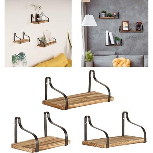 3pcs Decorative Wall Mounted Shelves Rack Bathroom Living Room Decoration