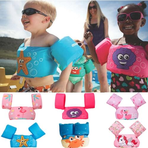Children Kids Baby Float Arm Swimming Cartoon Life Float Jacket Safety Vest Swimming Pool Piscine Accessories
