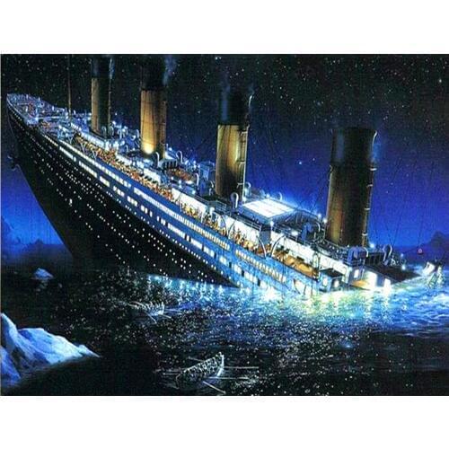 Sea ship Diamond Embroidery Icon 5D DIY Diamond Painting Full Square Diamond Mosaic Wall stickers decoration Paintings Kit FZ712