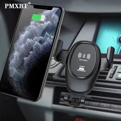 Gravity Auto Clamping Car Phone Holder 10W Qi Car Wireless Charger For iPhone 12 11 Huawei Air Vent Mount Cell Smartphone Holder