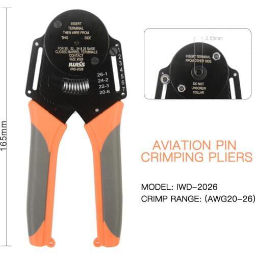 IWD-2026/2630 M23 connector crimping pliers for Siemens servo wire harness Inteco M23 encoder pin mini iwiss crimper tool