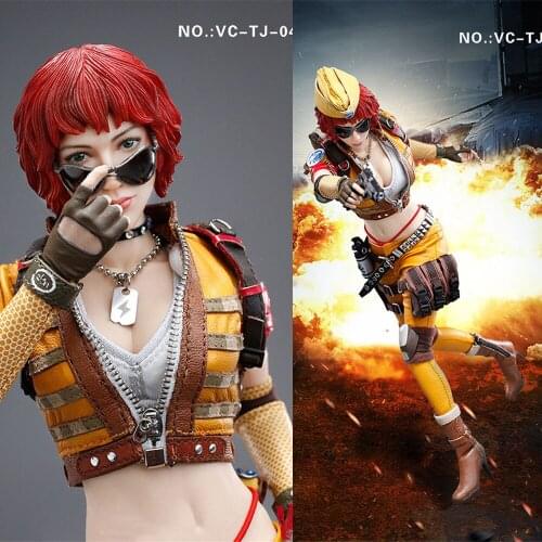 Collectible 1/6 Scale Full Set Female Solider Wefire Of Tencent Game Fourth Bomb Mercenary Soldier Heart King Action Figure