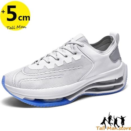 Sneakers Men Elevator Shoes Height Shoes Height Increasing Shoes Heightening Shoes Insoles 6CM Mesh Shoes