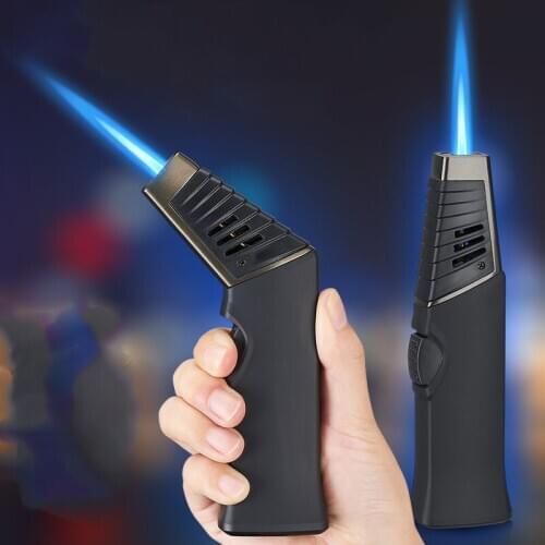 BBQ Kitchen Lighter Spray Gun Butane Torch Turbo Lighters Gas Lighter Metal Cigar Cigarettes Accessories Smoking Lighters