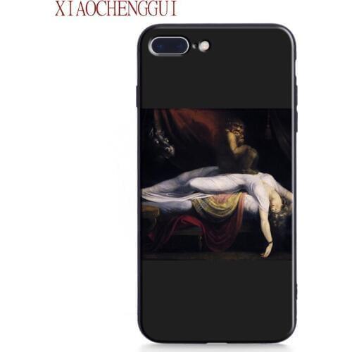 The Nightmare Painting Art famouspaint Soft Silicone Phone Case Cover For IPhone 11 12 mini pro x xs max xr 5 SE 6 6s 7 8 Plus