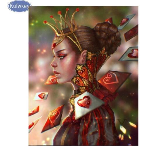 Newest Diamond Painting Cross Stitch 3D Diamond Mosaic full square girl fairy 5D DIY Diamond Embroidery cartoon home decor Gift