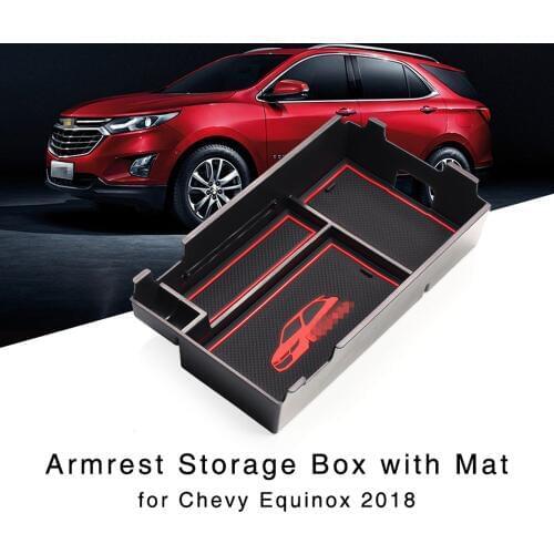 Armrest Storage Box for Chevrolet Equinox 2018 Central Console Glove Tray