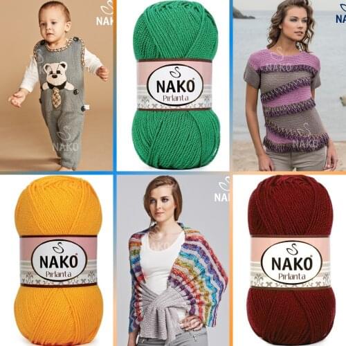 Premium Micro Knitted Yarn - 39 Color Options - 225 Meters(100gr) - Knitting Yarn Ball - Nako Diamond - Acrylic - Blouses - Shawls - Accessory Materials - Amigurumi Toys - Decoration Materials - DIY