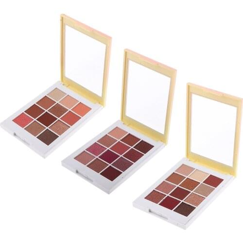 12 Colors Professional Eyeshadow Palette Face Matte & Shimmer Makeup Eye Shadow Powder