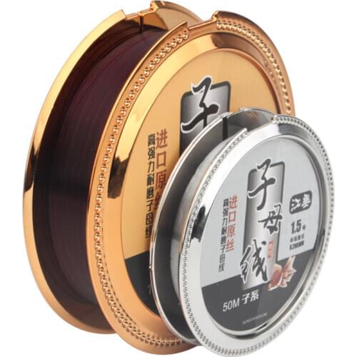 Super Soft Nylon Fishing Line for Carp Fish Fluorocarbon Line Super Strong Pull Line Main Line Sub Thread Set