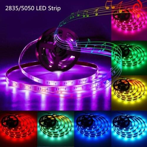 LED Strip Light RGB 5050 Flexible Ribbon fita led light strip RGB 5M 10M Tape Diode DC 12V+ 44key Remote Control +Adapter