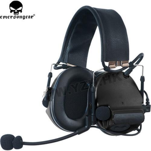 Tactical ComTac III (New Model) Single Com Pickup Noise Reduction Headset for TCA TRI PRC-152 PRC-148 Walkie Talkie Pouches