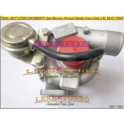 TD04L 454126 751578 454126-0001 751578-0001 Turbo Turbocharger For Movano Master IVECO Daily 2.8L TD 1999-03 8140.43S.4000 125HP