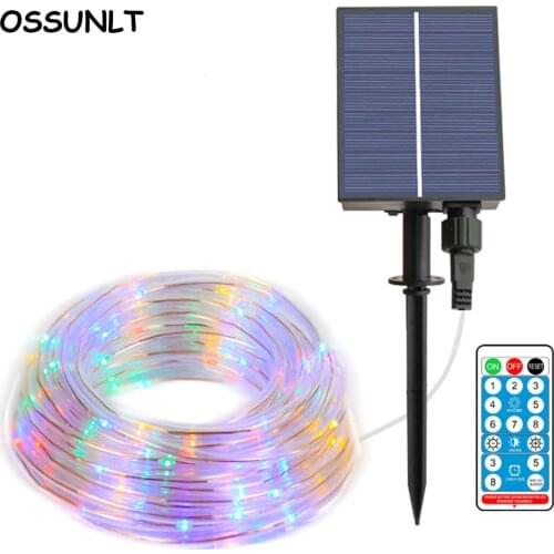 Solar Led Light Outdoor Garden Tube Lights Led Strip Christmas Fairy Light For Party Wedding Tree Yard Decoration Lampy Solarne