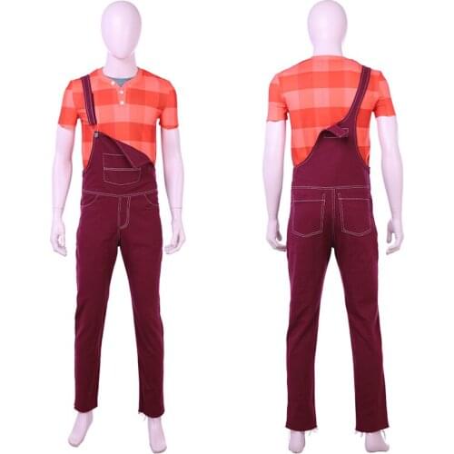 Adult Men Breaks the Internet Wreck Ralph Cosplay Costume Halloween Party Outfit Full Props Suit