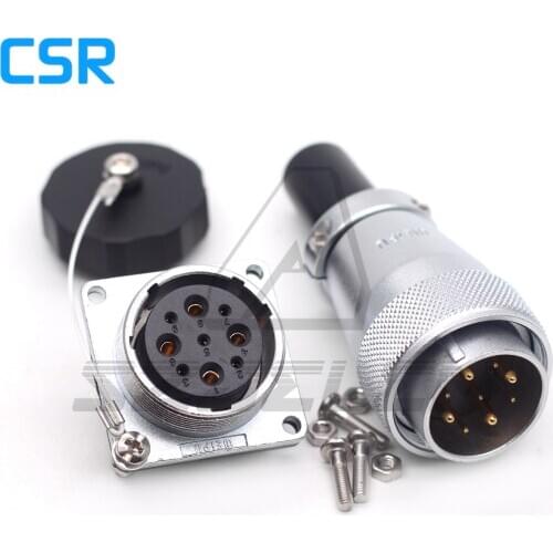 WEIPU WS28 series Waterproof Connector 9pin （25A 4p+5p 5A）Plug and Socket, Instrument equipment power cable connector IP67