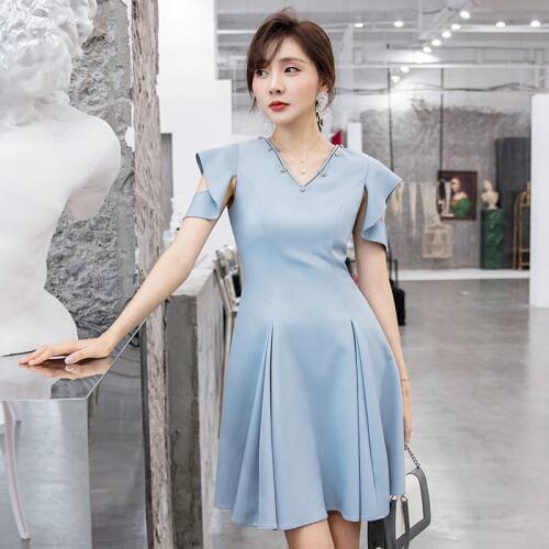 Синие летние платья Yigelila China At AliExpress