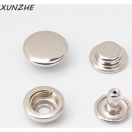 12mm 50ps/Set Metal Sewing Button/snap fastene Press Studs Jacket Coat Down Jacket Snap Button Shoes And Bags Decorative buttons