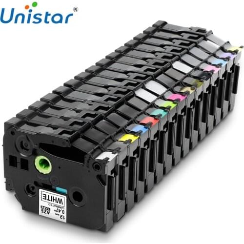 Unistar tze-231 Label Tape 12mm Compatible for Brother Label Printer 131 631 Multi Colors Label Maker tze-334 tze-335 231 Tape
