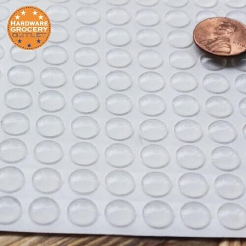 Surface Saver Plastic Adhesive Bumper Pads Protects Floors & Furniture 80pcs 8 x 2mm