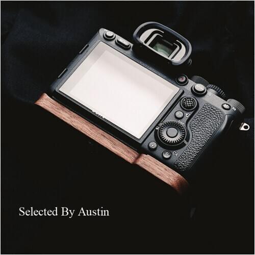 Hand made Wooden Wood Hand Grip Plate Bracket Walnut FOR A7R4 a7R IV A7RM4 ILCE-7RM4/A7RM4/A7R IV