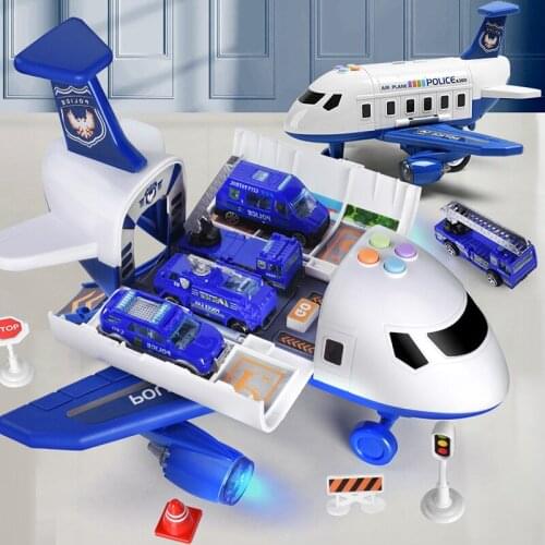 Childrens car toy drop resistant storage inertia plane Baby Boy Gift puzzle multi function disassembly DIY suit